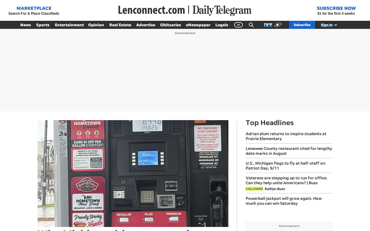 Lenconnect local news source for Adrian arrest and court reporting